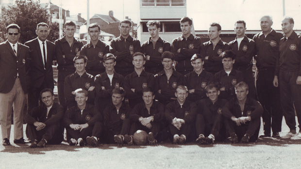 The Socceroos' 1965 squad.
