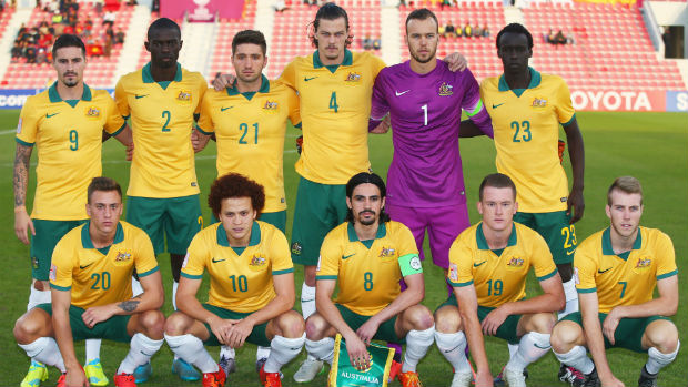 The Olyroos starting XI for their Group D match against Vietnam at the AFC U-23 Championship earlier this year.