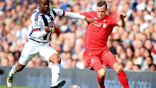 Brad Smith in action for Liverpool in the English Premier League.