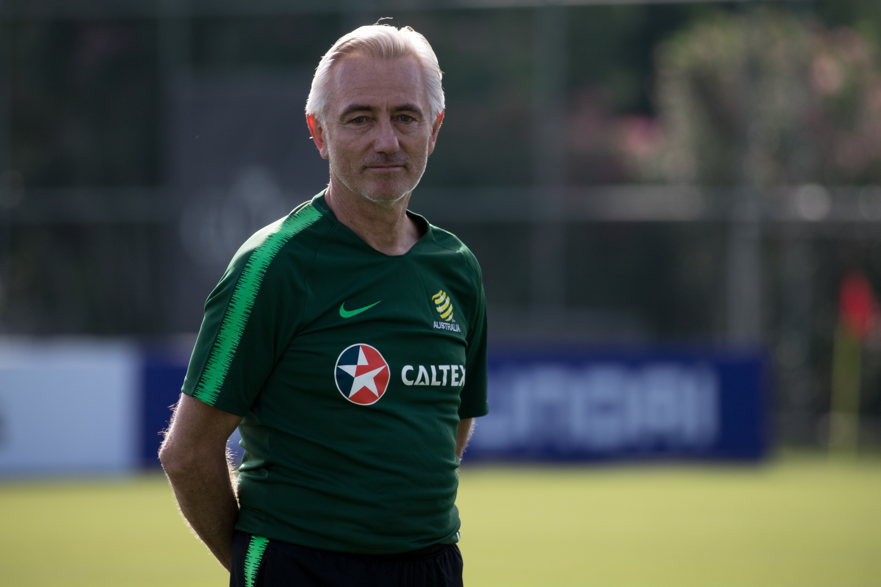 Bert van Marwijk watches on during training Bert van Marwijk watches on during training