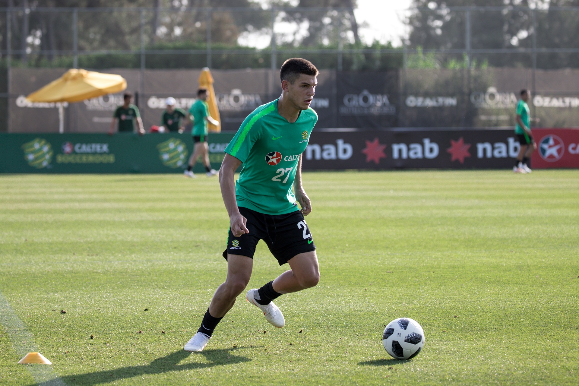 Fran Karacic during training Fran Karacic during training