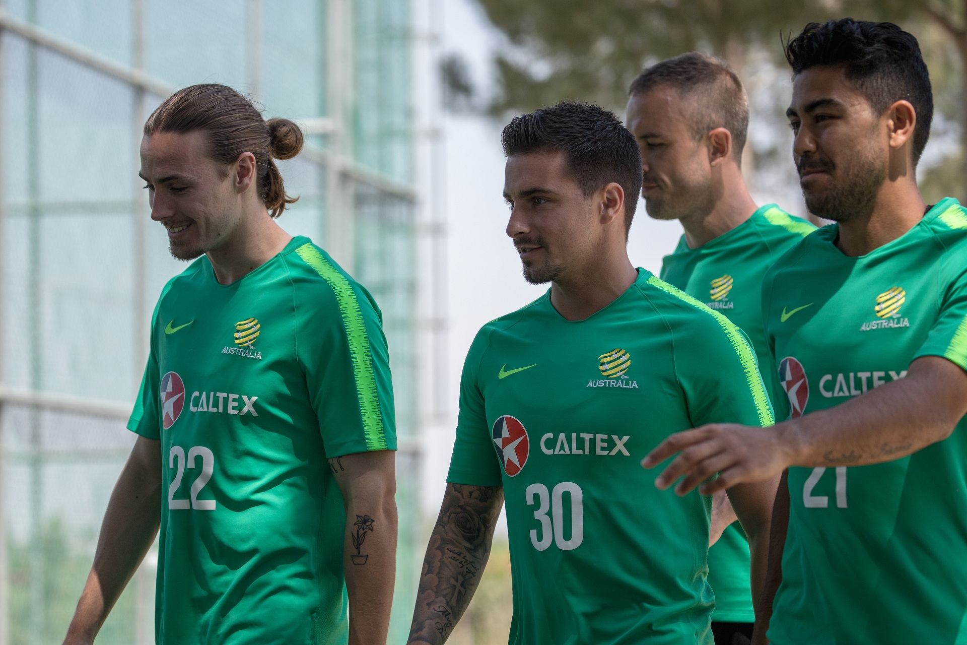 Jamie Maclaren arrived and trained on Monday Jamie Maclaren arrived and trained on Monday