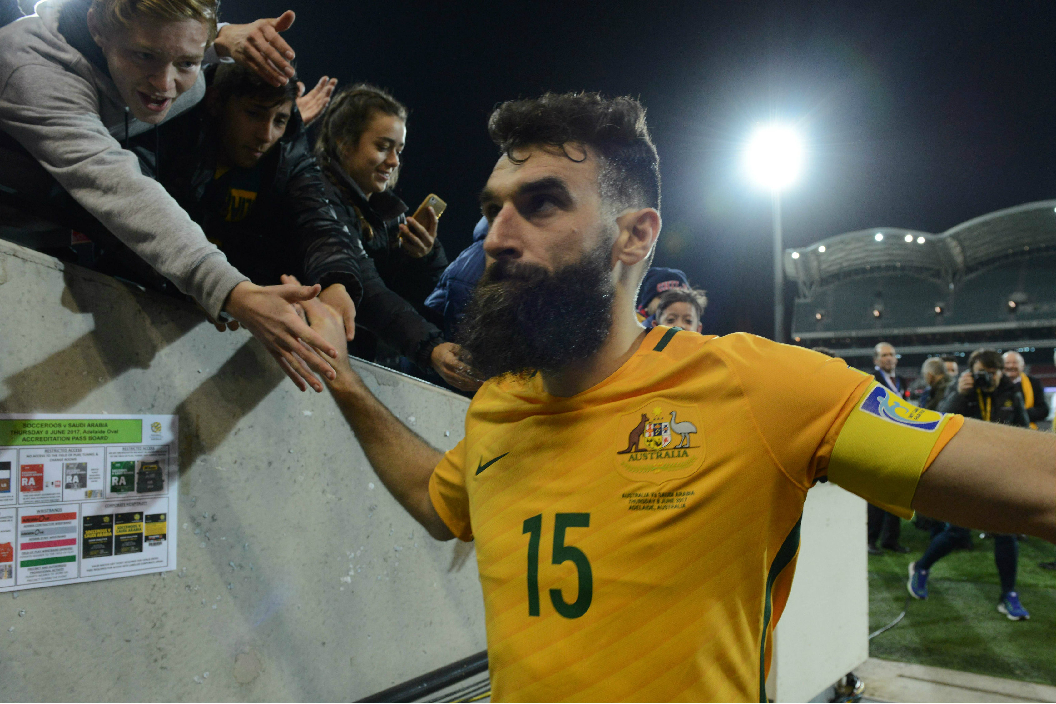 Caltex Socceroos skipper Mile Jedinak Caltex Socceroos skipper Mile Jedinak