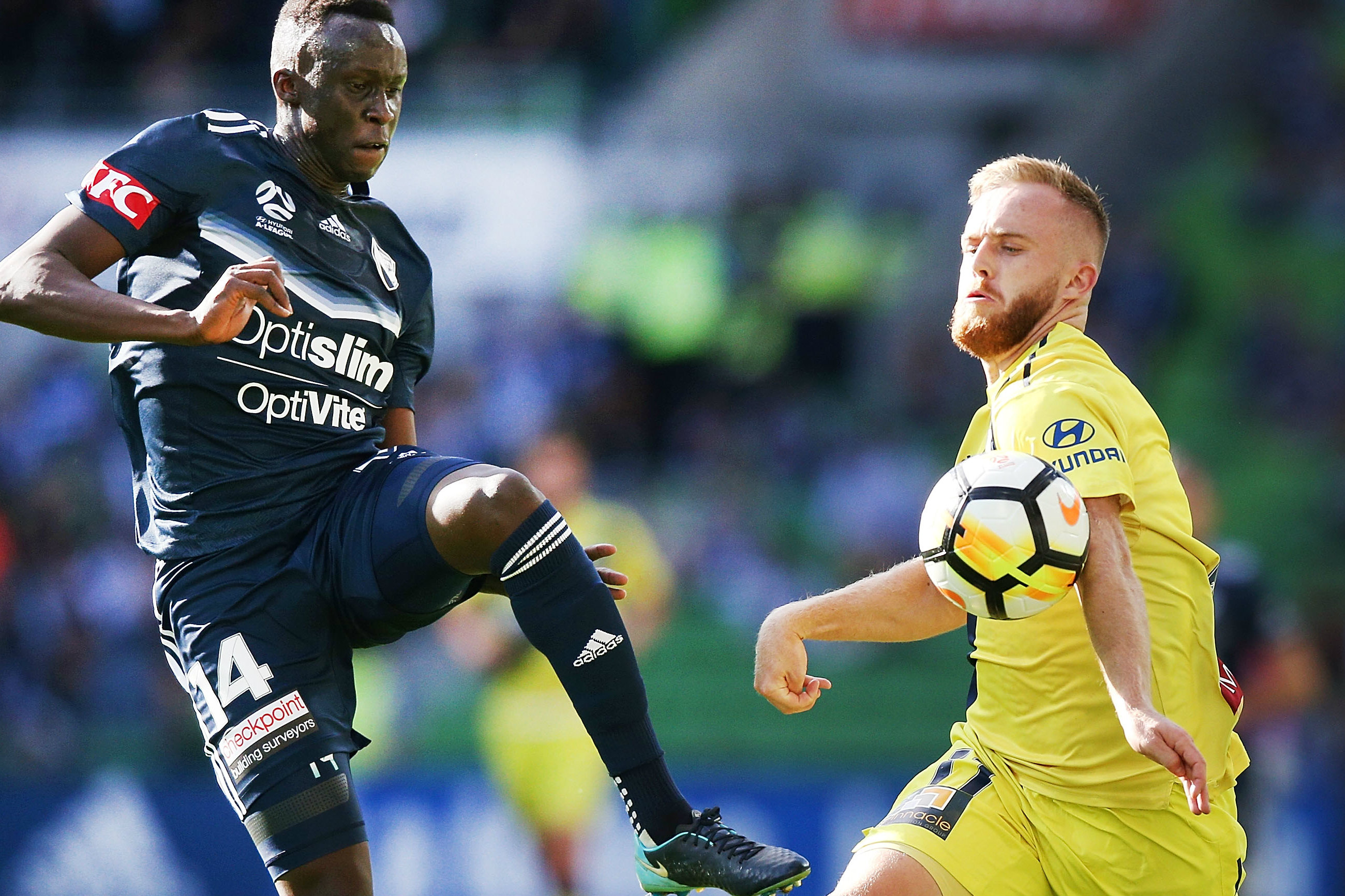 The Mariners Connor Pain finished with a brace against his former club. The Mariners Connor Pain finished with a brace against his former club.