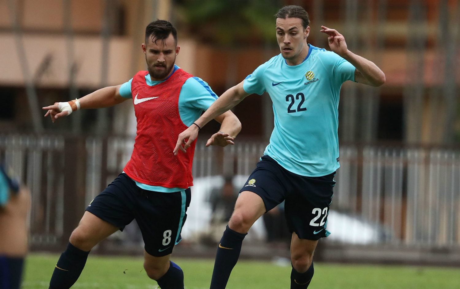 Bailey Wright and Jackson Irvine Bailey Wright and Jackson Irvine