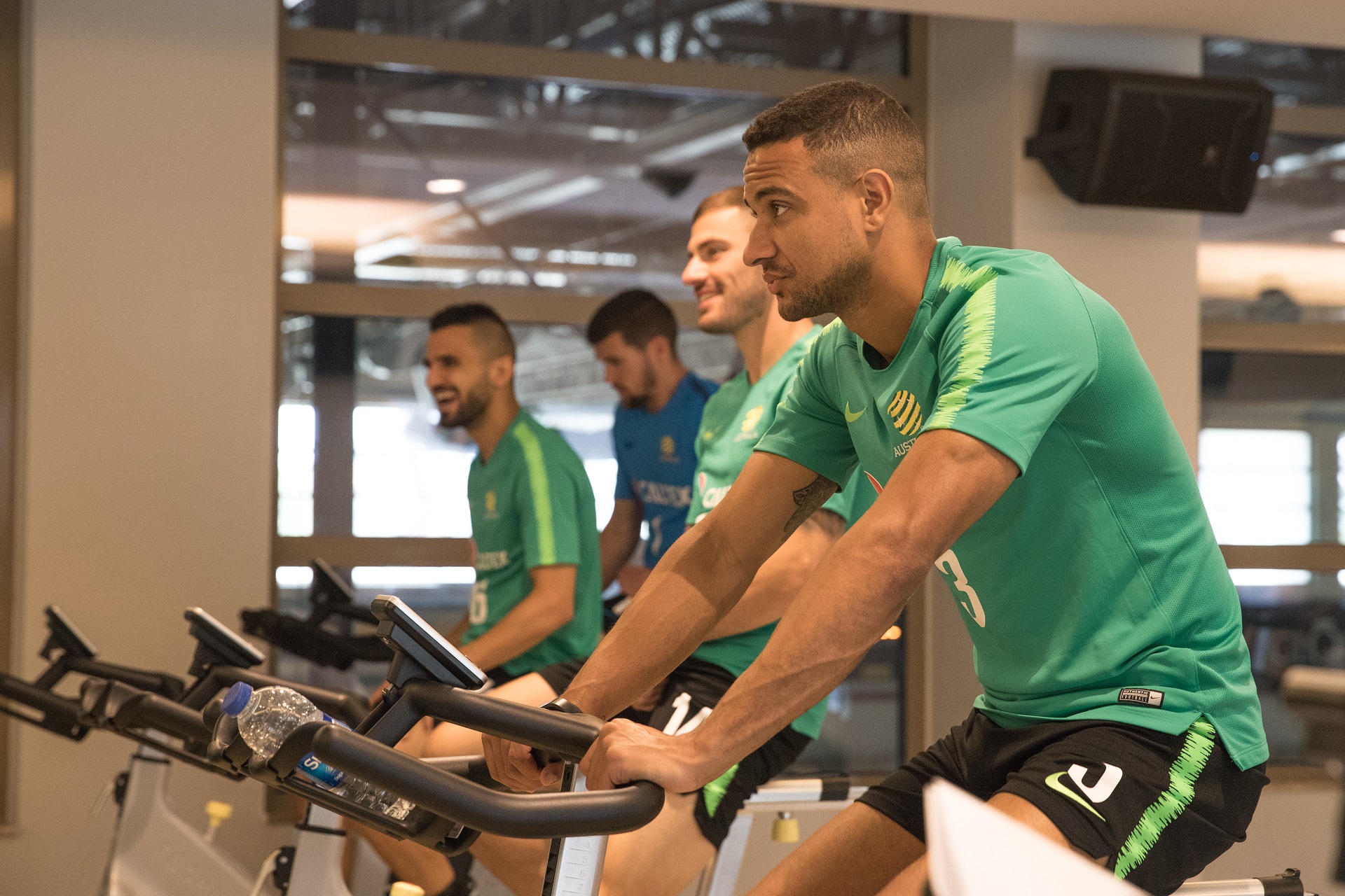 Bike work was on the menu in the gym Bike work was on the menu in the gym