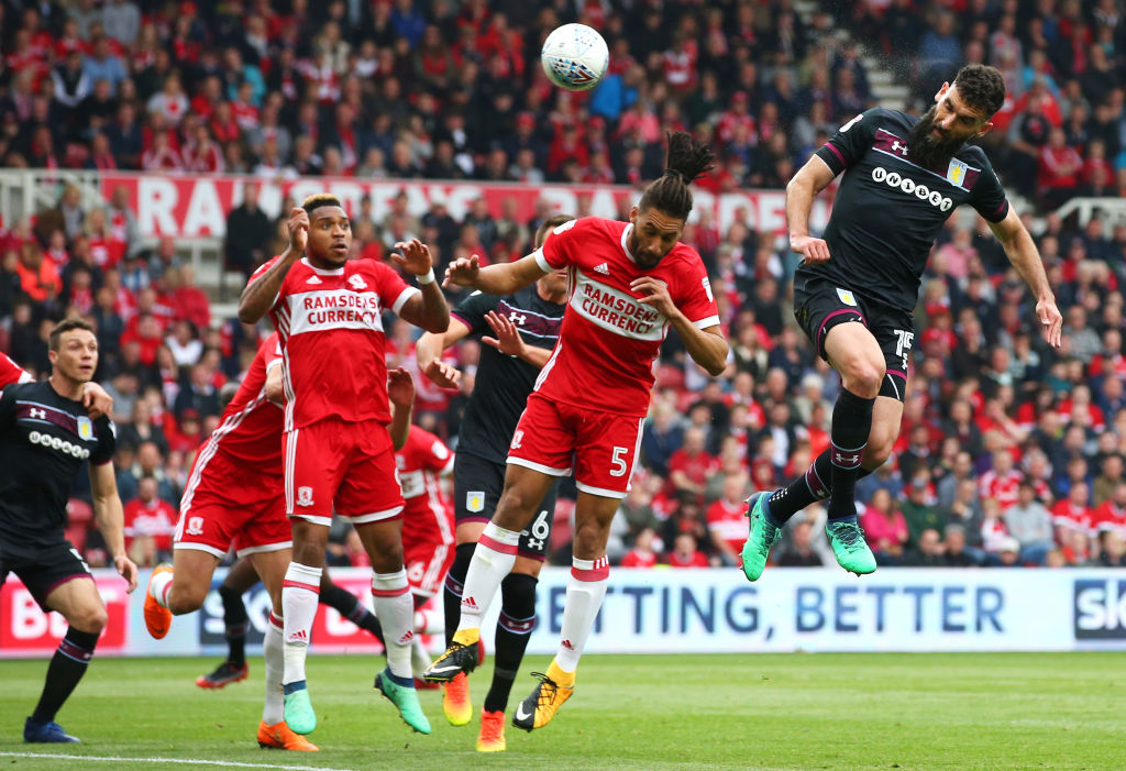 Mile Jedinak rises high to score for Aston Villa Mile Jedinak rises high to score for Aston Villa