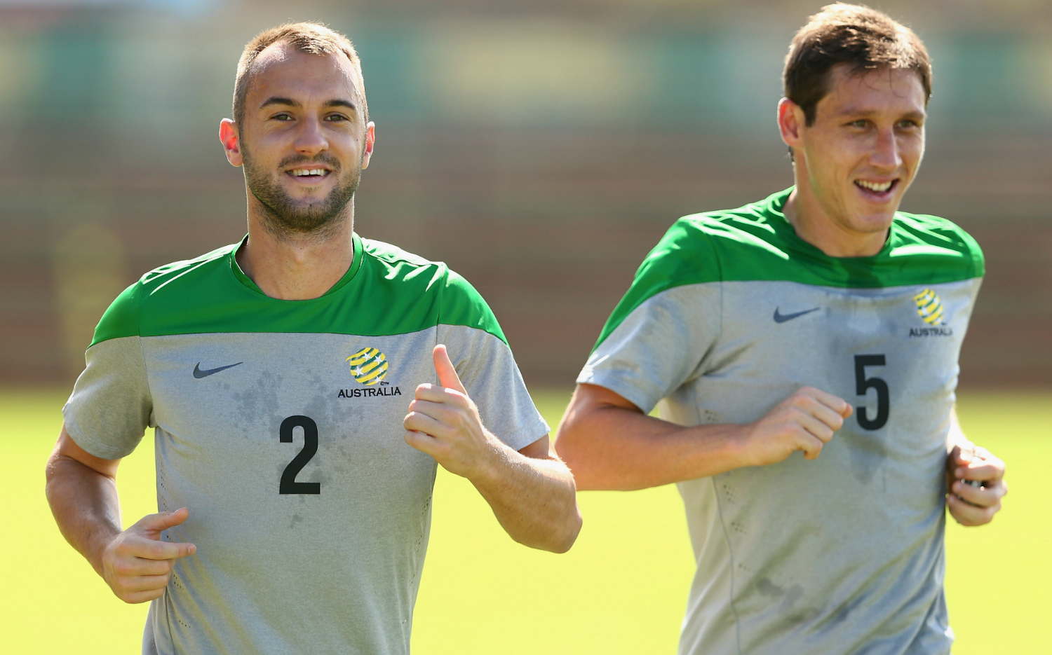 Ivan Franjic and Mark Milligan Ivan Franjic and Mark Milligan