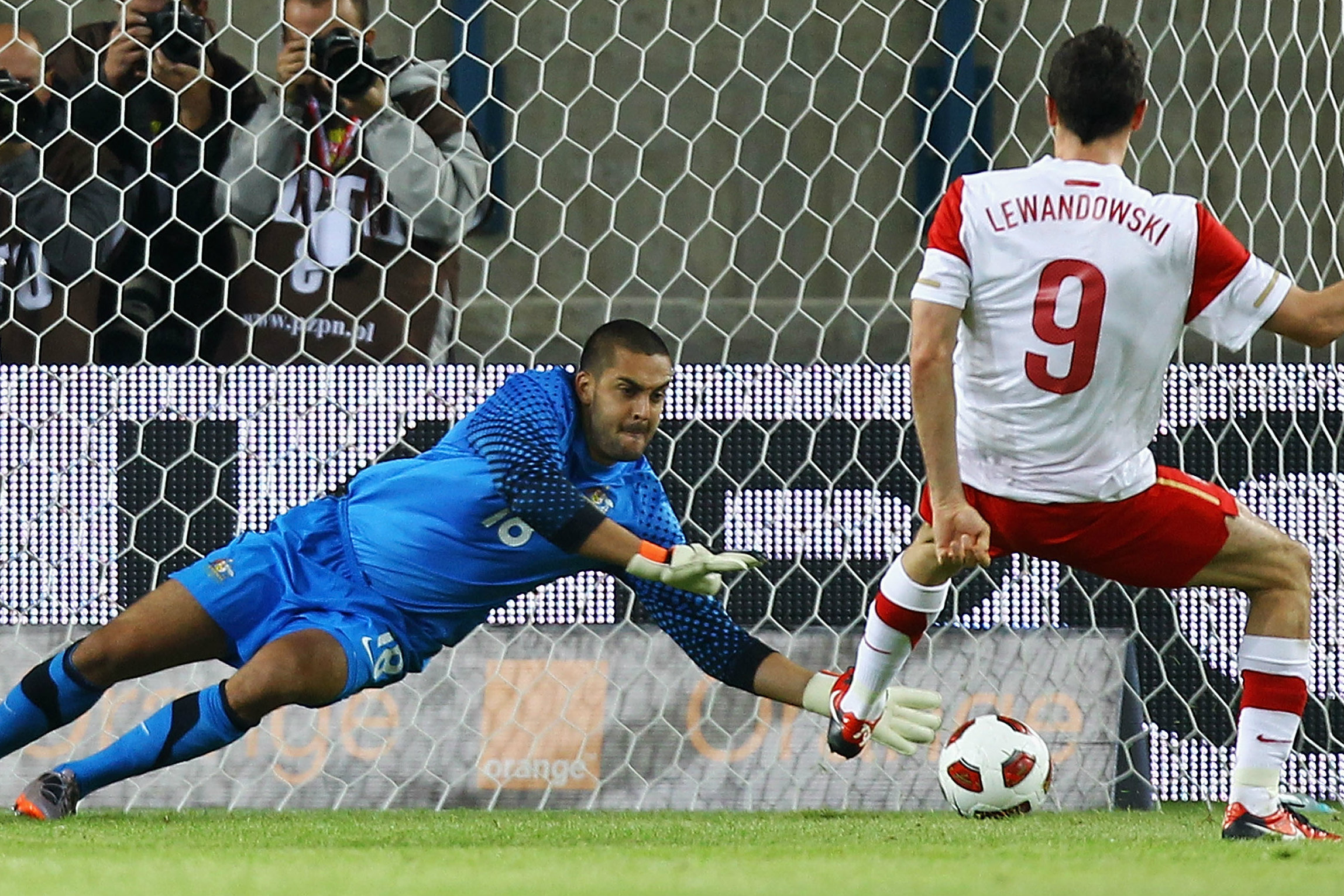 Adam Federici in action for the Caltex Socceroos in a friendly against Poland. Adam Federici in action for the Caltex Socceroos in a friendly against Poland.