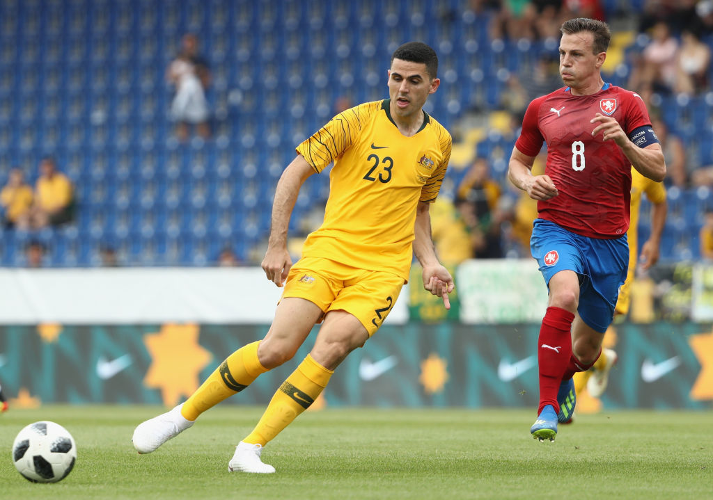 Tom Rogic in action against the Czech Republic Tom Rogic in action against the Czech Republic