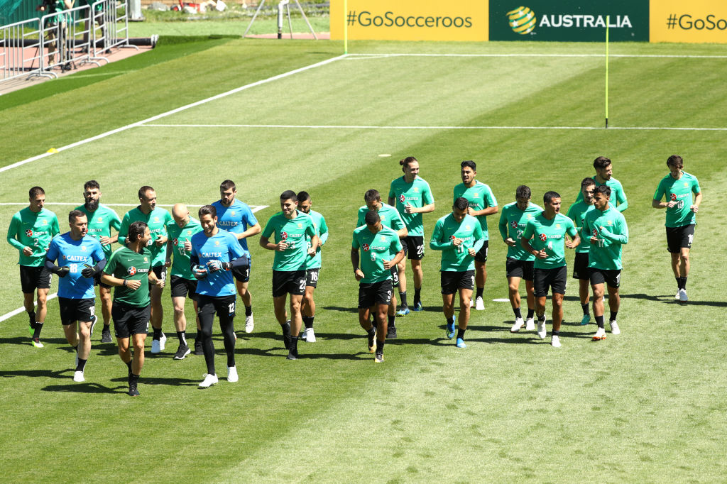 Socceroos players recover after France game Socceroos players recover after France game