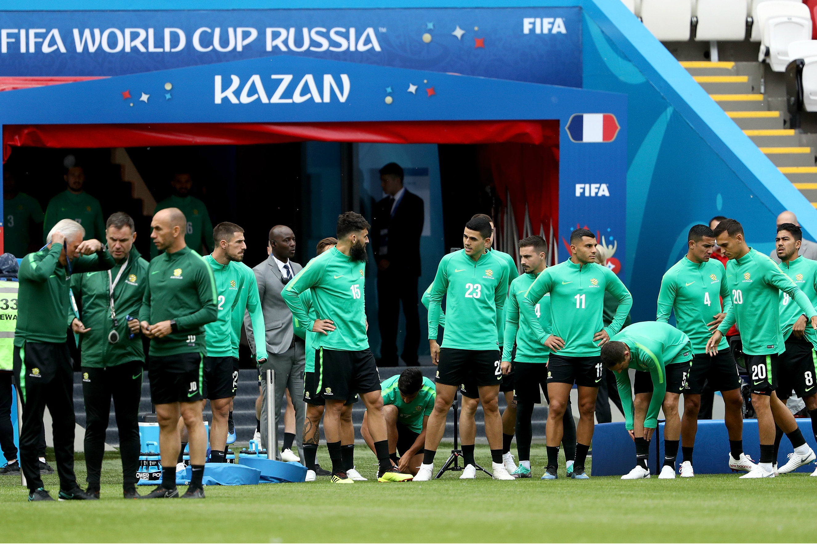 Socceroos train in Kazan Socceroos train in Kazan