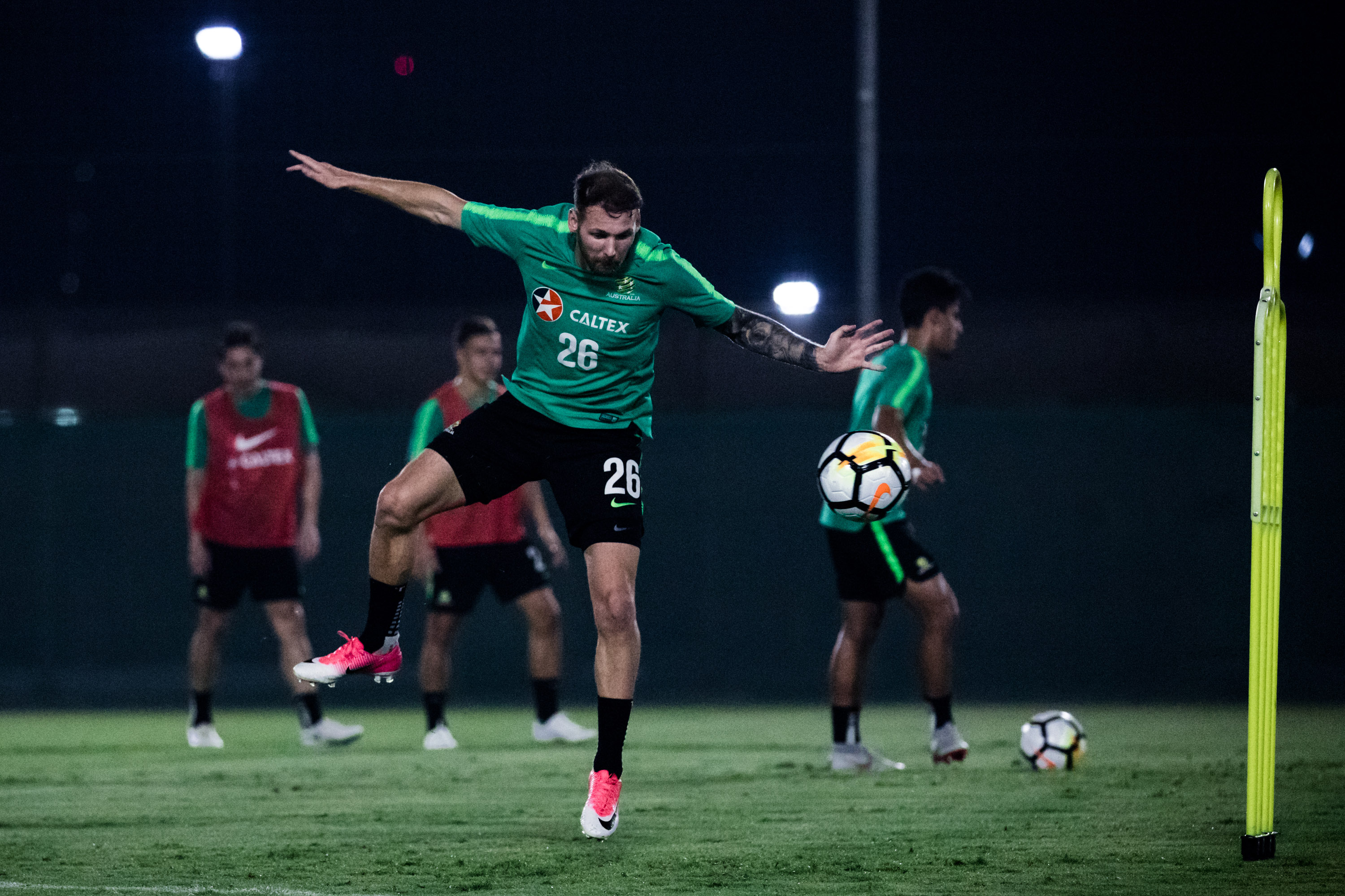 Caltex Socceroos Training in Dubai Caltex Socceroos Training in Dubai