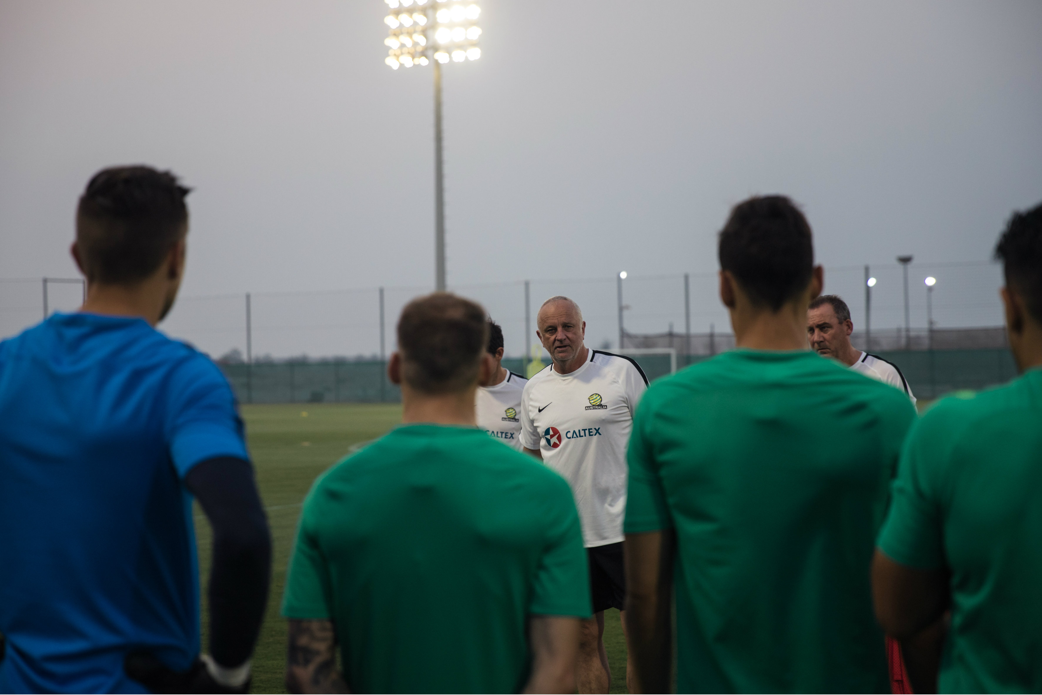 Caltex Socceroos training in Dubai Caltex Socceroos training in Dubai