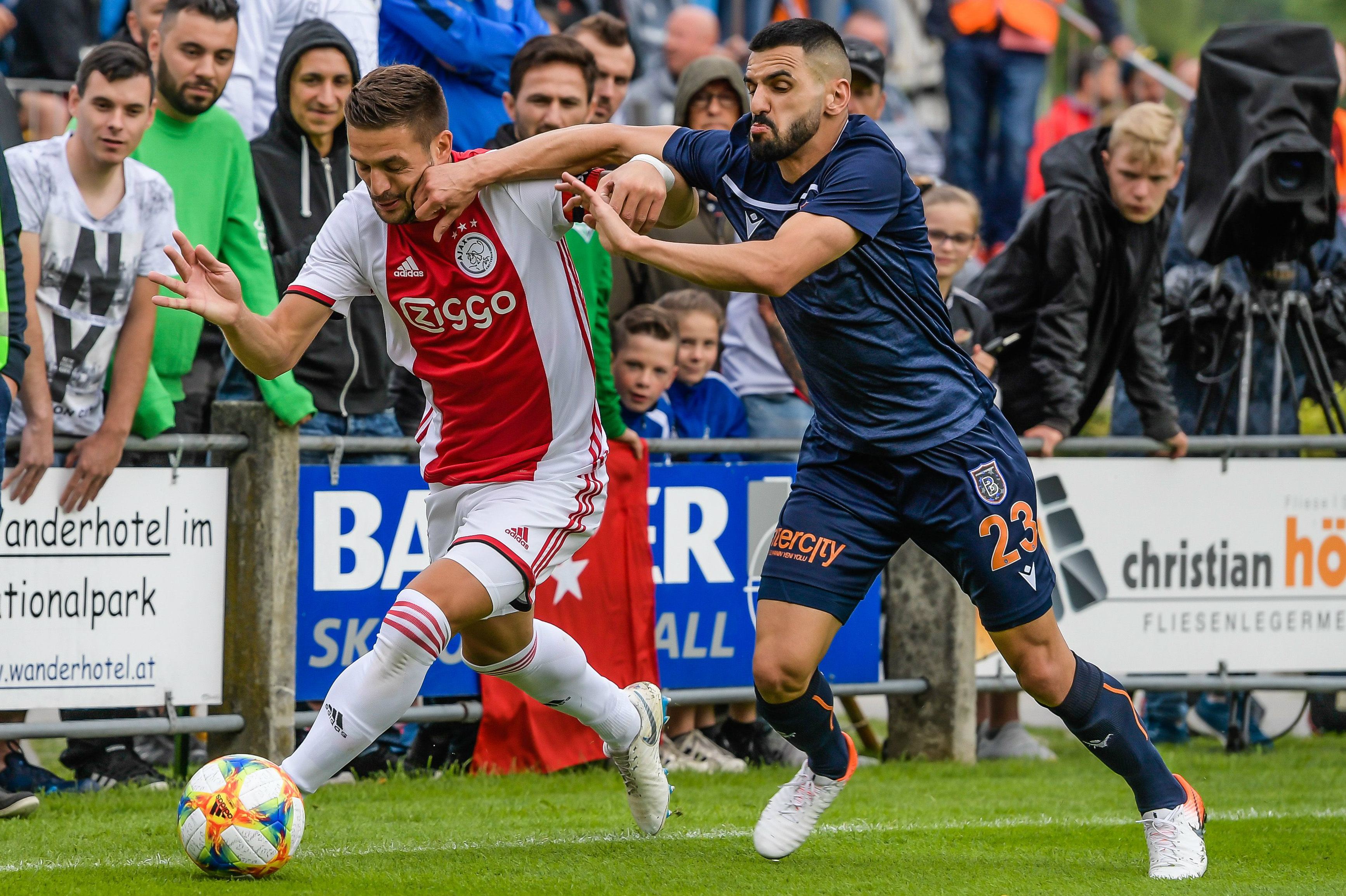 Aziz Behich in action against Ajax during a recent pre-season friendly Aziz Behich in action against Ajax during a recent pre-season friendly