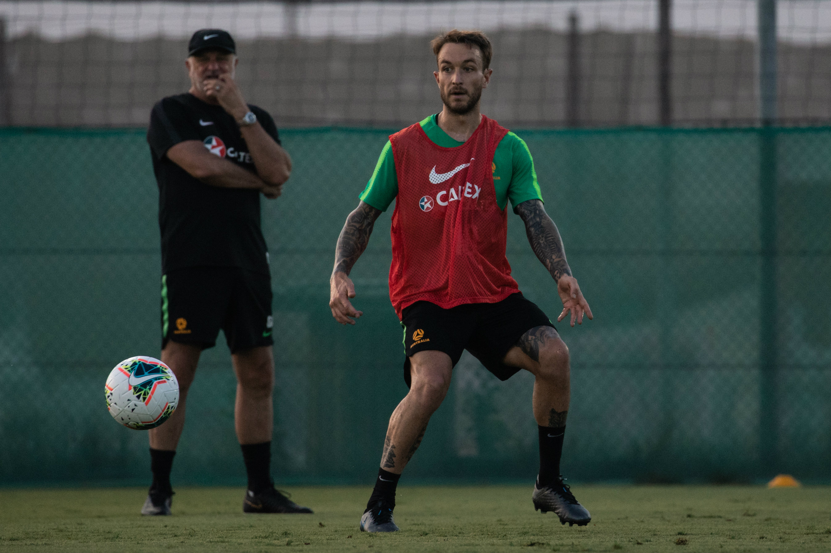 Adam Taggart is relishing the chance to work under Graham Arnold, a former Caltex Socceroos striking great Adam Taggart is relishing the chance to work under Graham Arnold, a former Caltex Socceroos striking great