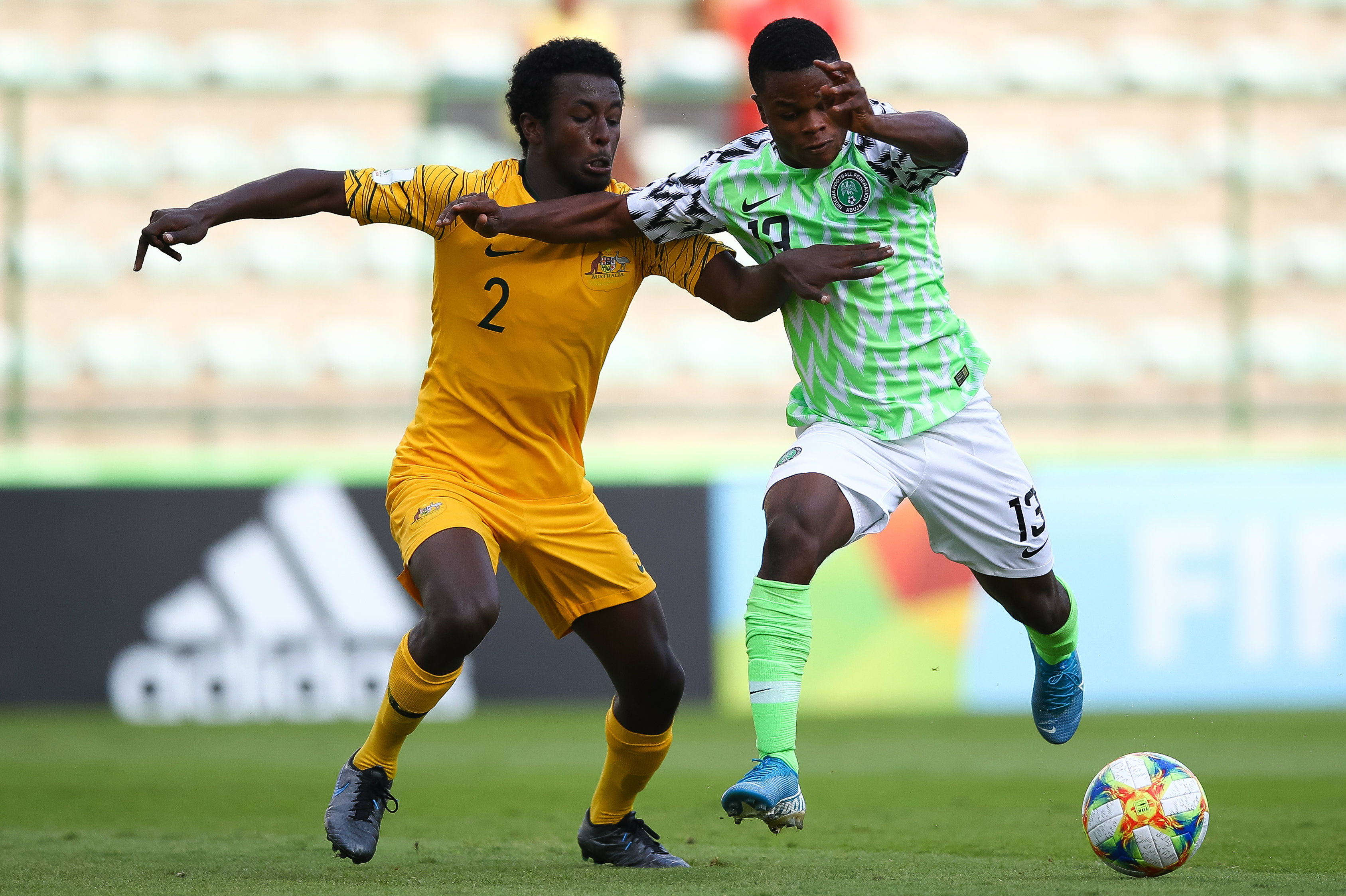 Joeys attacker Idrus Abdulahi in action against Nigeria Joeys attacker Idrus Abdulahi in action against Nigeria