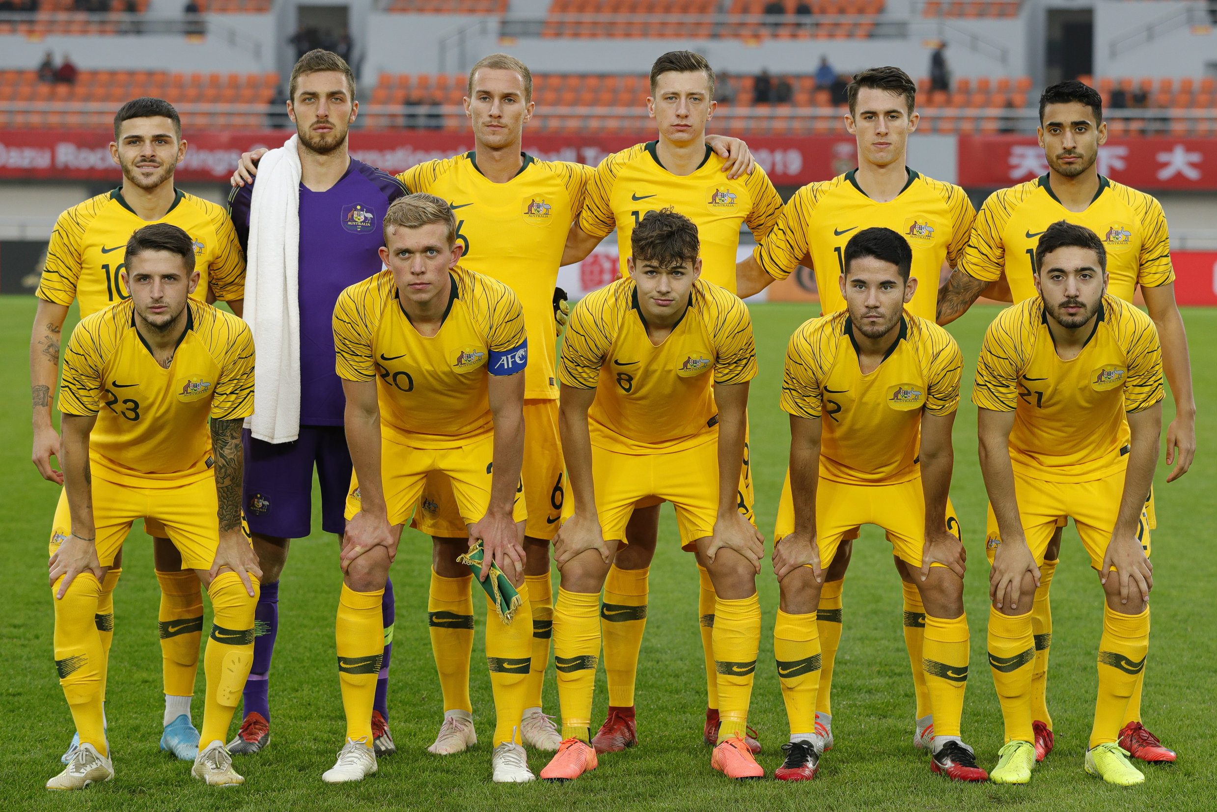 Australia's starting XI against Lithuania Australia's starting XI against Lithuania