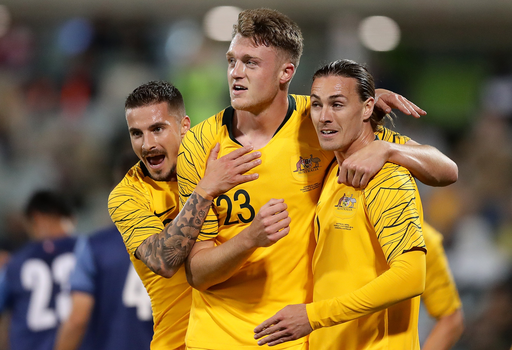Harry Souttar; Jackson Irvine; Jamie Maclaren Harry Souttar; Jackson Irvine; Jamie Maclaren