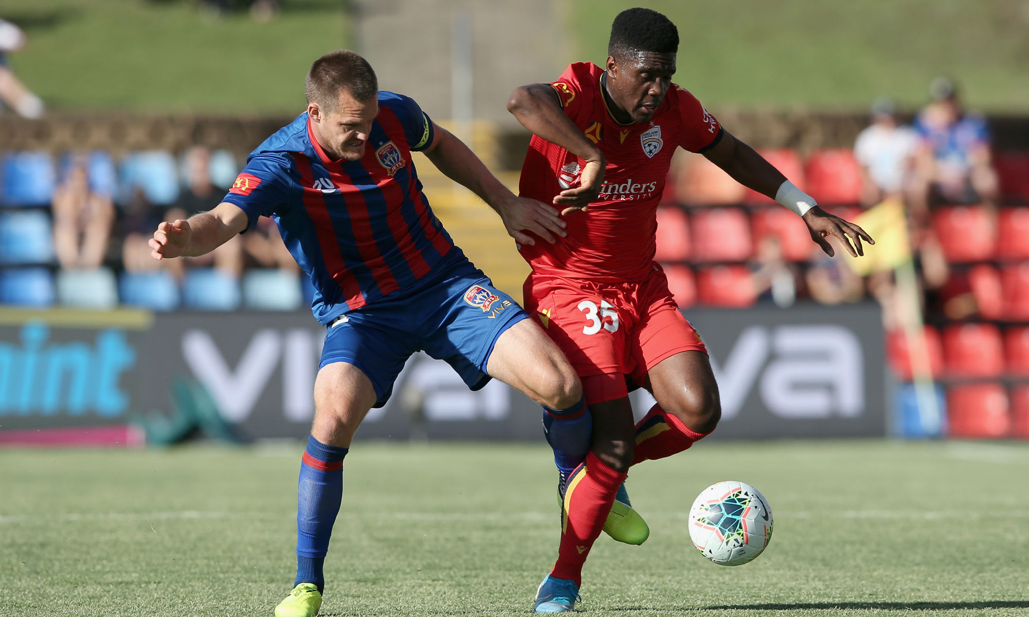 Al Hassan Toure starred for Adelaide United against Newcastle Jets in the Hyundai A-League Al Hassan Toure starred for Adelaide United against Newcastle Jets in the Hyundai A-League