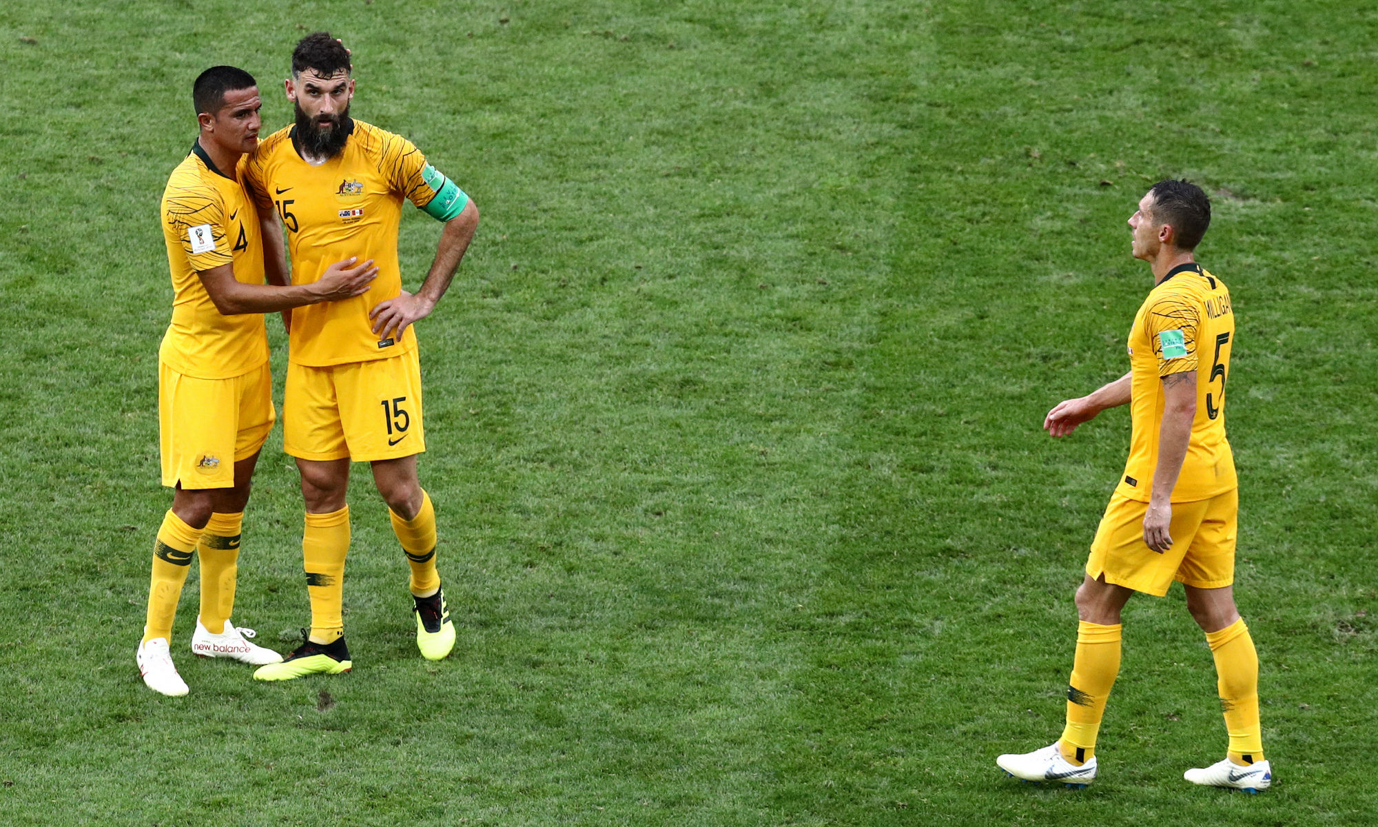 Tim Cahill, Mile Jedinak and Mark Milligan led the Caltex Socceroos at the FIFA World Cup 2018 and the trio have since retired. Tim Cahill, Mile Jedinak and Mark Milligan led the Caltex Socceroos at the FIFA World Cup 2018 and the trio have since retired.