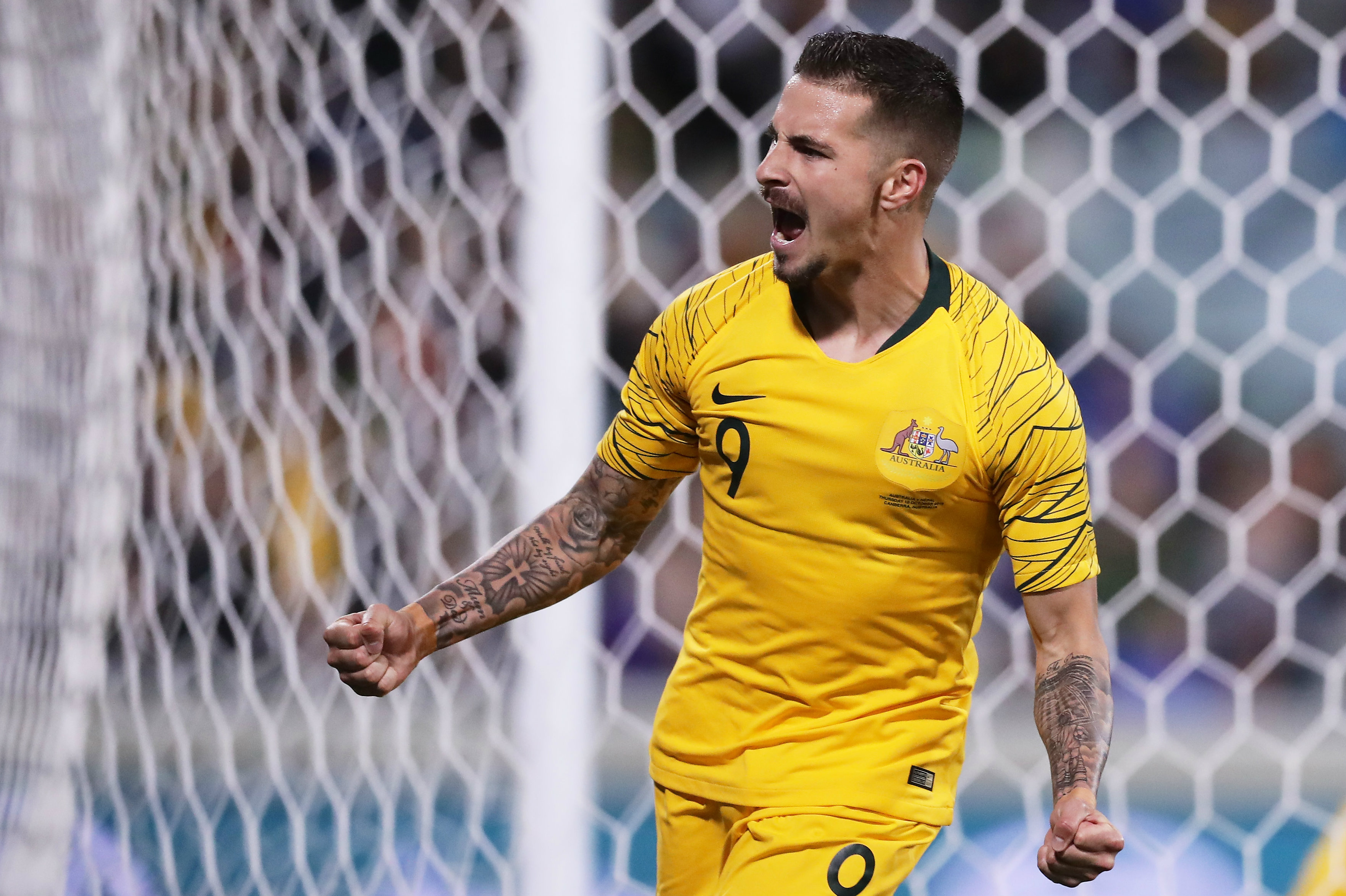 Jamie Maclaren scored a hat-trick against Nepal Jamie Maclaren scored a hat-trick against Nepal