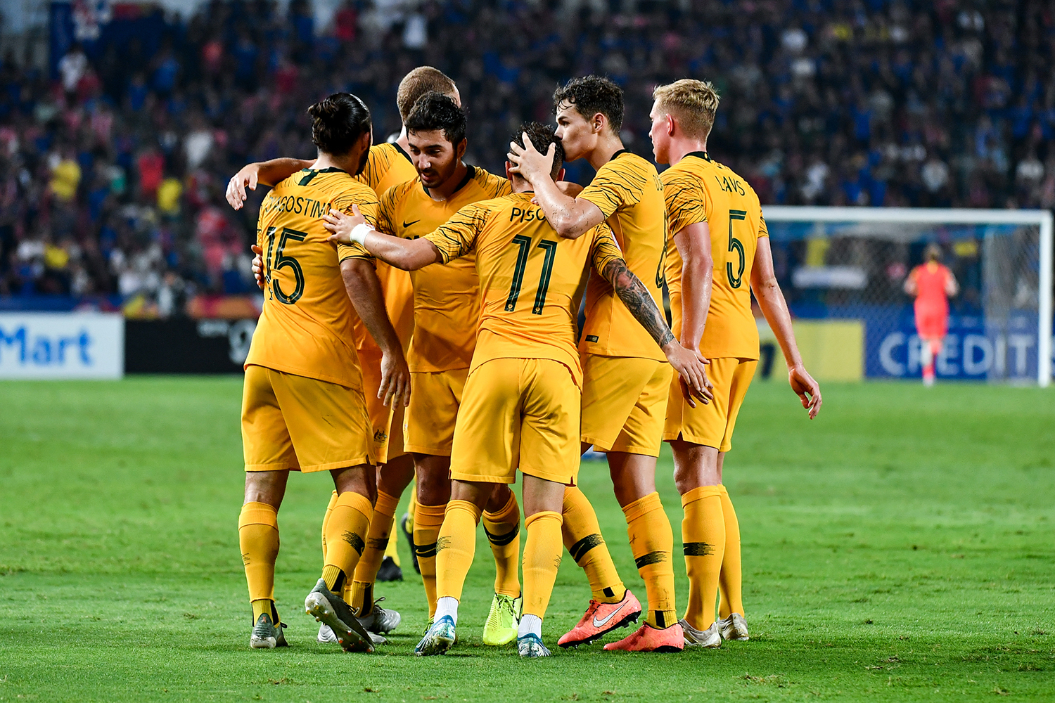 U-23's celebrate v Thailand U-23's celebrate v Thailand