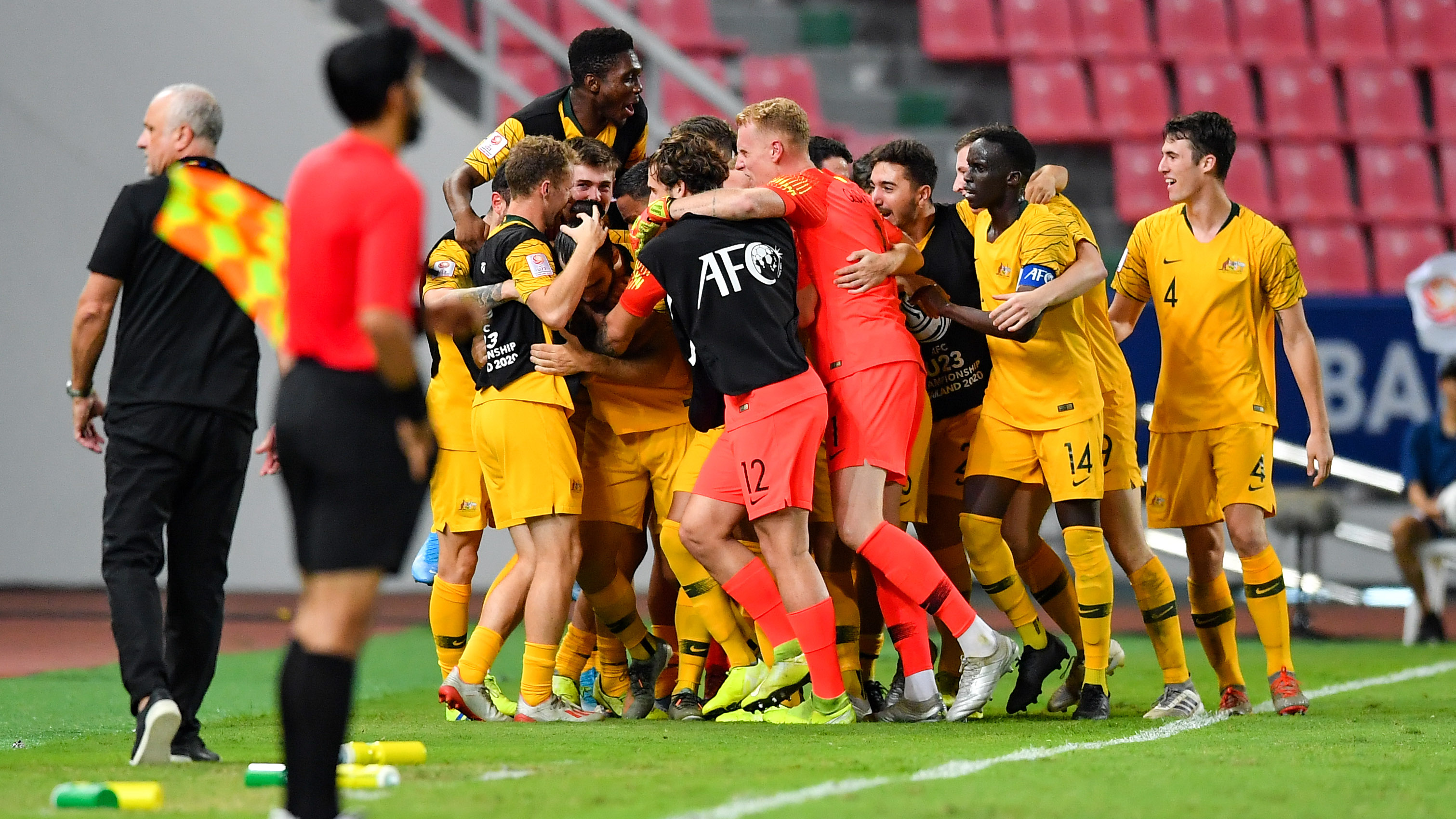 AUS U-23 celebrate Tokyo AUS U-23 celebrate Tokyo