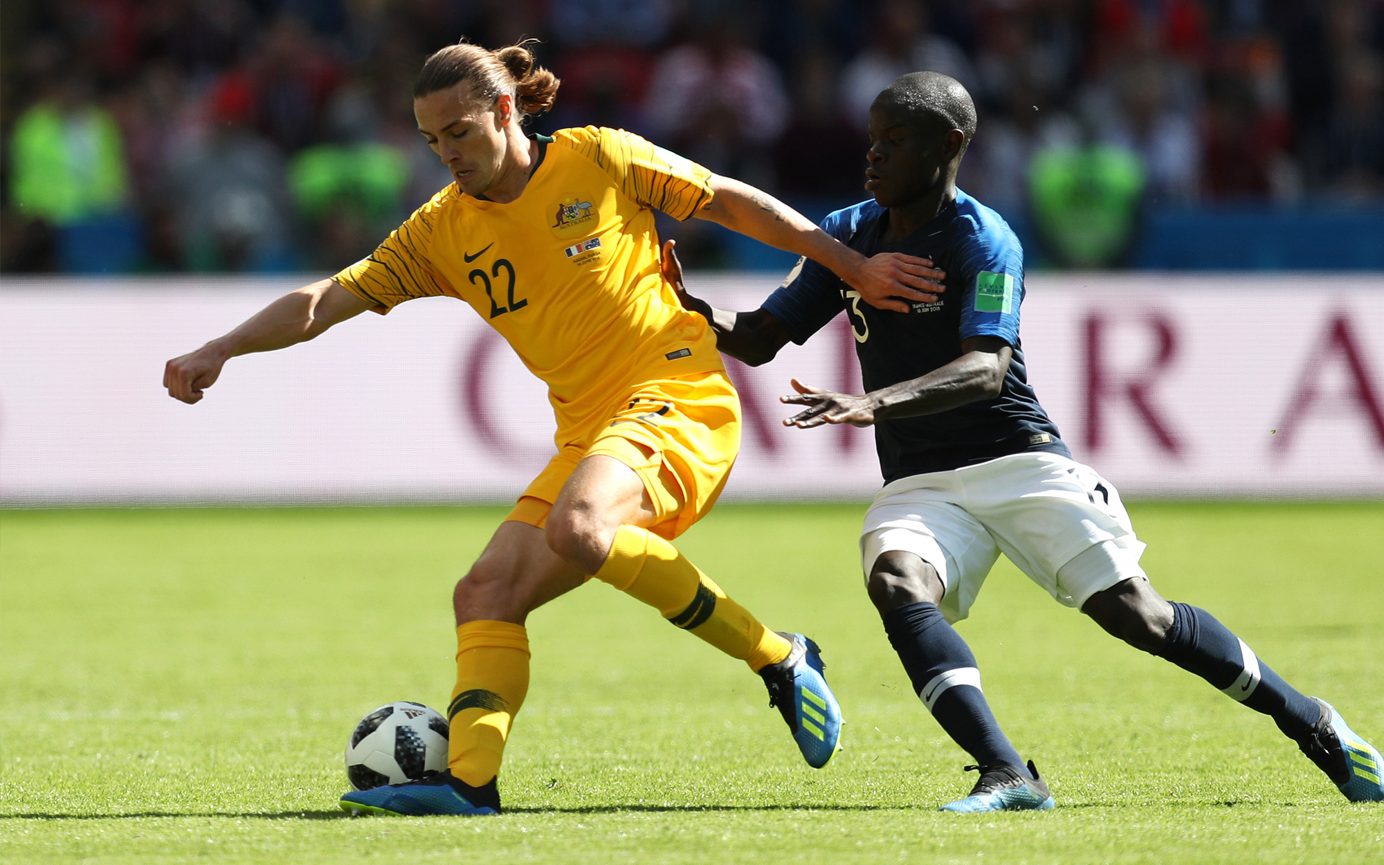 Jackson Irvine N'Golo Kante Jackson Irvine N'Golo Kante