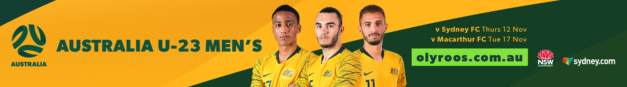 Olyroos Australia U23s Thin Banner Olyroos Australia U23s Thin Banner