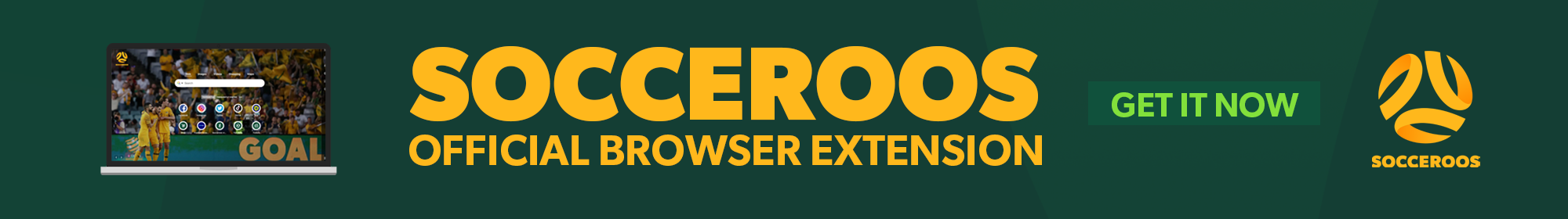 Socceroos Browser Extension Thin Banner Socceroos Browser Extension Thin Banner