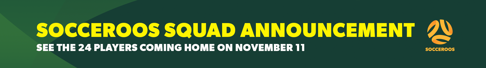 November Squad Announcement November Squad Announcement
