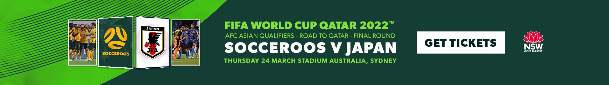 Japan On-Sale Banner Socceroos Japan