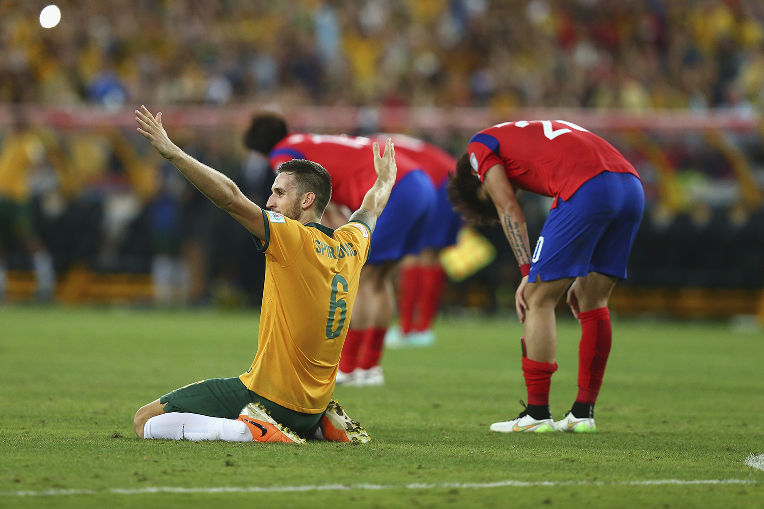 Matthew Spiranovic 2015 Asian Cup Final Matthew Spiranovic celebrates at full time after Australia defeated Korea Republic 2-1 to win the 2015 AFC Asian Cup