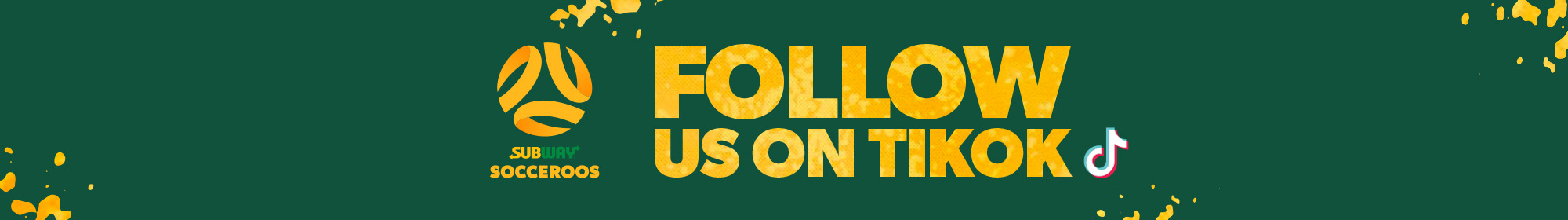 Follow the Socceroos on TikTok banner Follow the Socceroos on TikTok