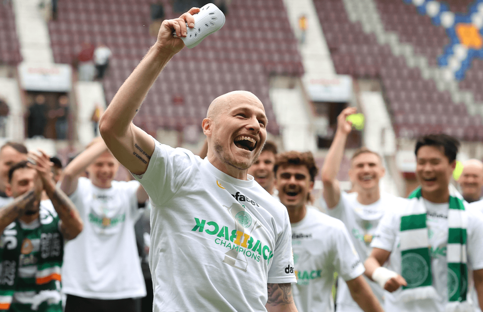 Aaron Mooy wins Scottish premiership title with Celtic Aaron Mooy wins Scottish premiership title with Celtic