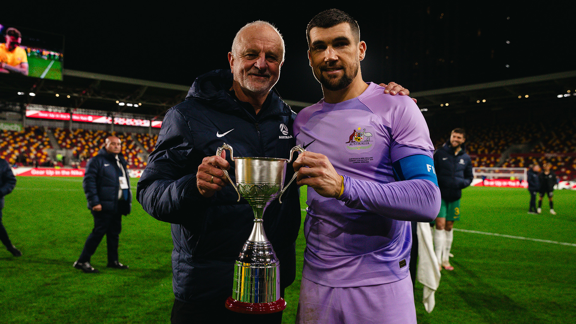Mathew Ryan and Graham Arnold