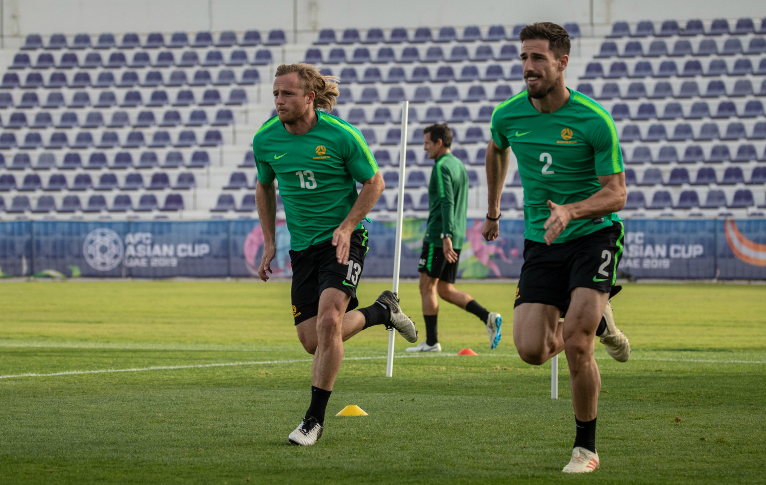 Rhyan Grant and Milos Degenek Rhyan Grant and Milos Degenek