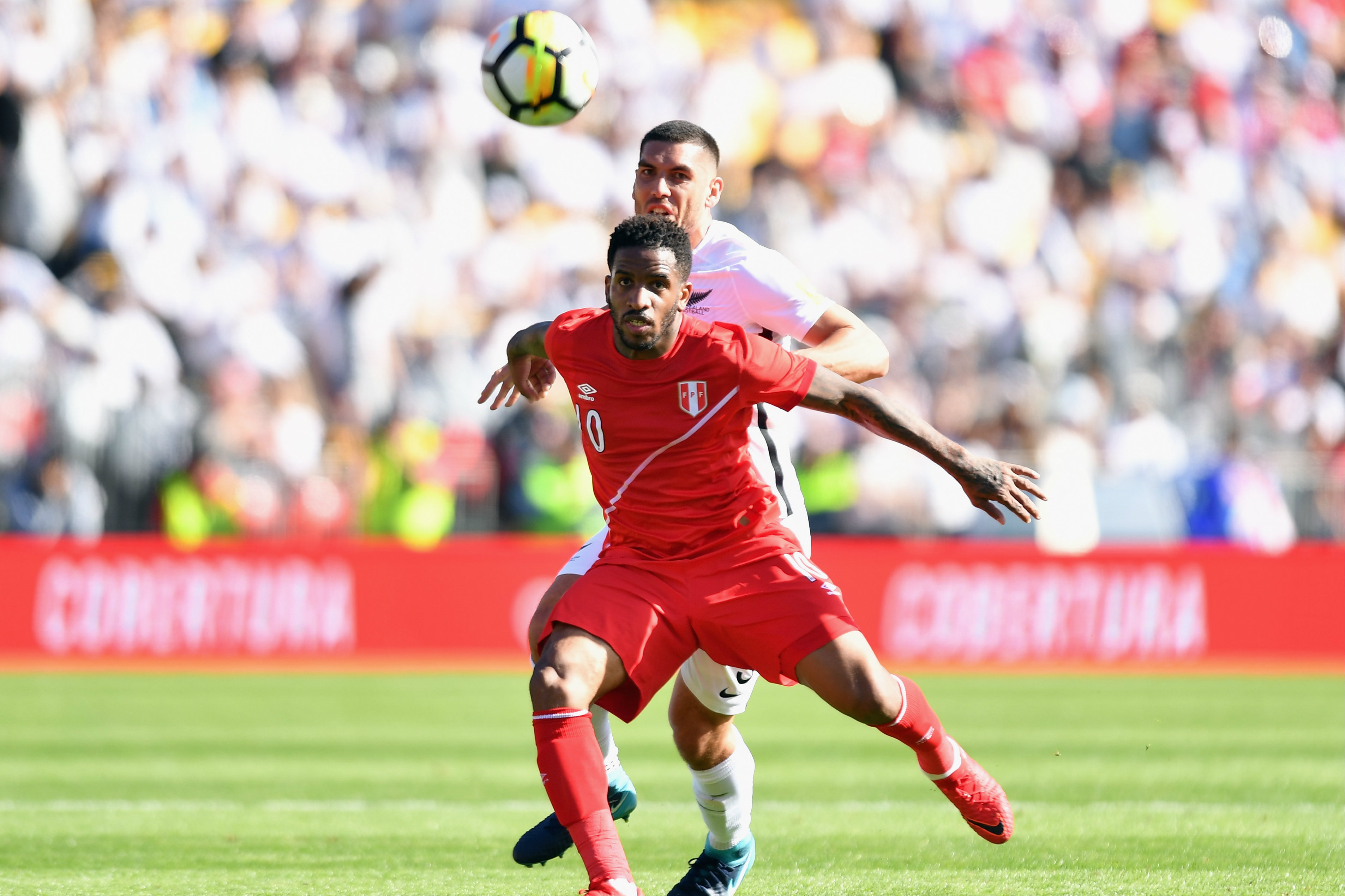 Jefferson Farfan scored a crucial goal in Peru's playoff win over the All Whites.