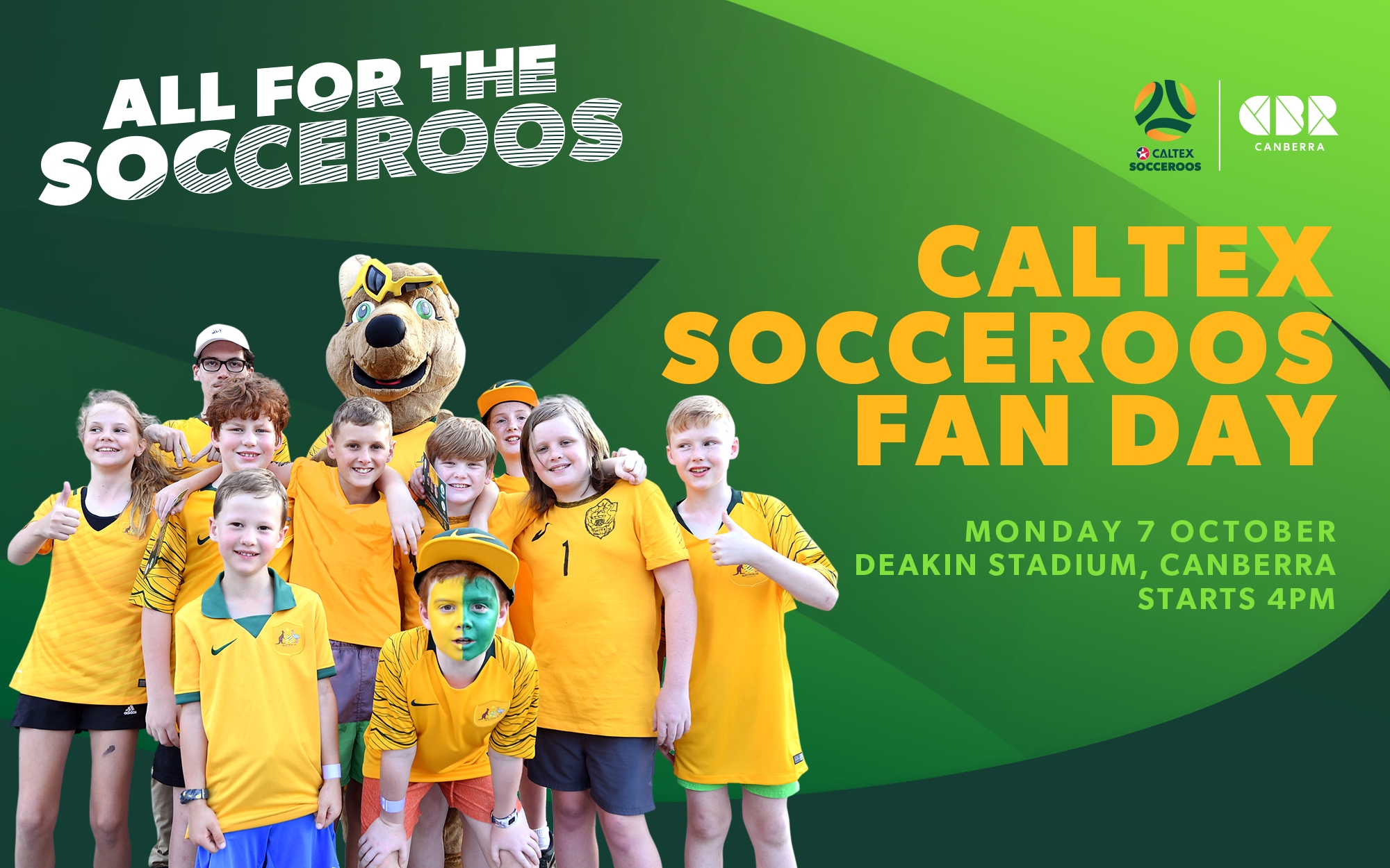 Meet your Caltex Socceroos at next Monday's fan day Socceroos