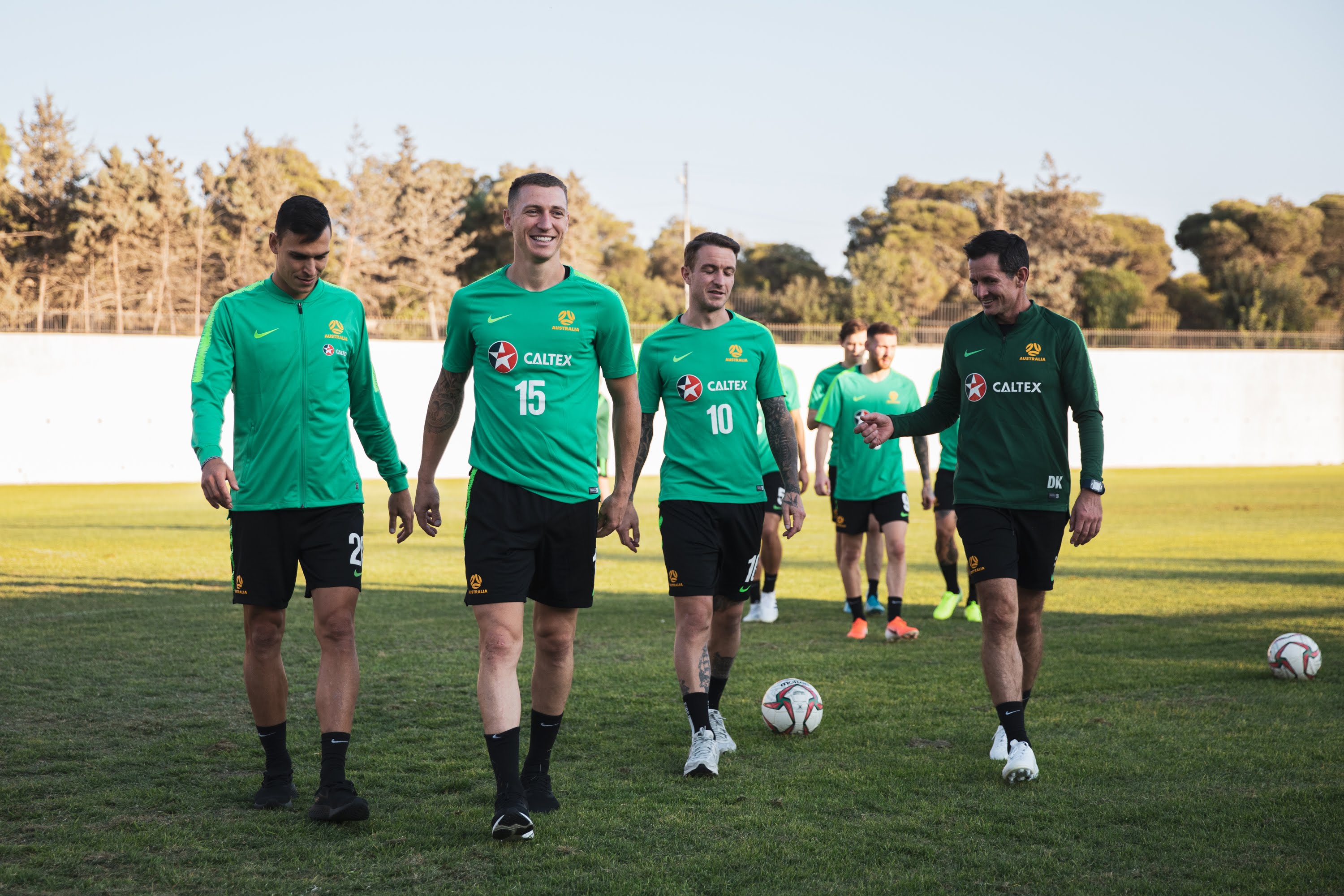 Andrew Clark; Socceroos training