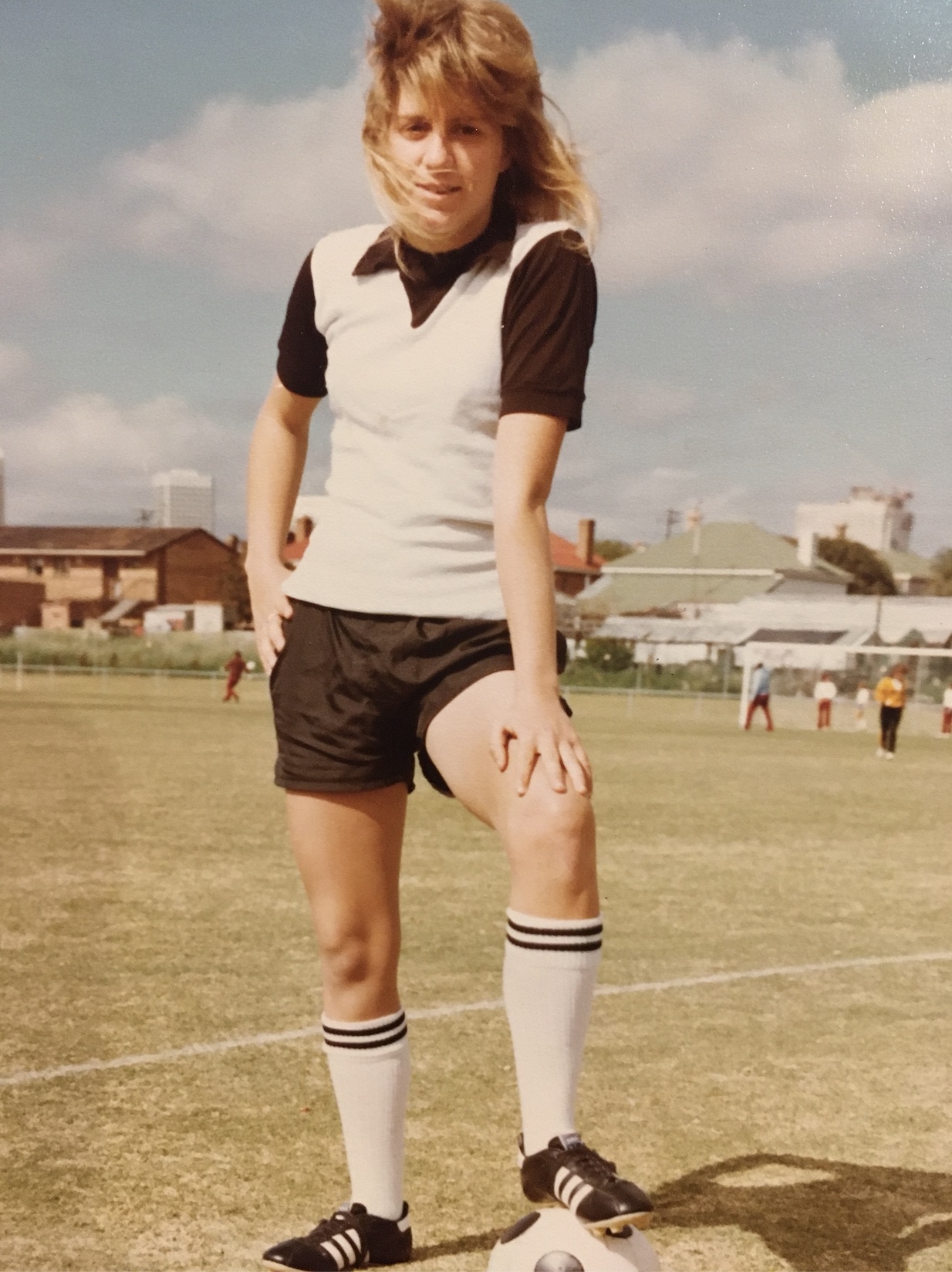 Karen Menzies as a young footballer