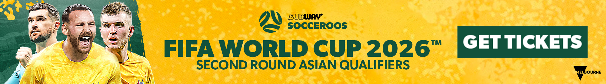 Subway Socceroos squad named for historic October fixtures
Latest