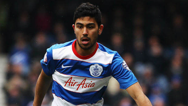 Socceroos midfielder Massimo Luongo in action for QPR.