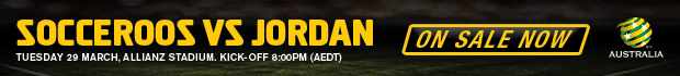 Socceroos v Jordan banner