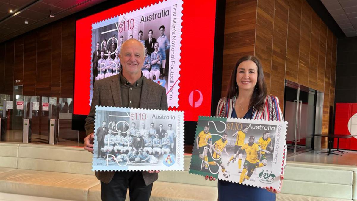 Australia Post Unveil Socceroos Centenary Stamps