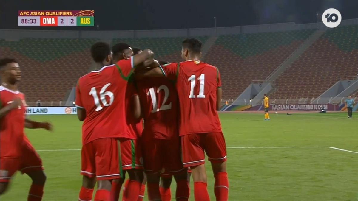 GOAL: Fawaz - Oman equalise moments later from the spot