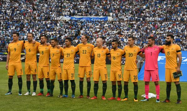 The Socceroos starting XI against Honduras.