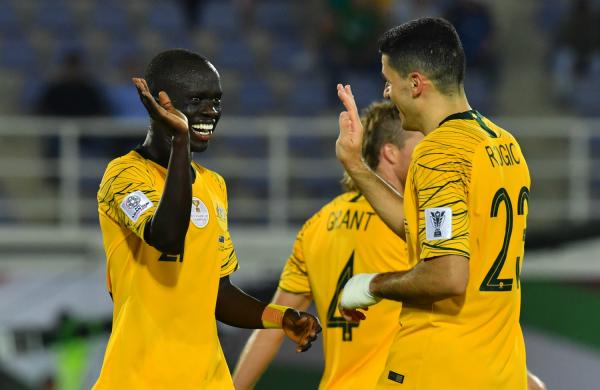 Awer Mabil and Tom Rogic (The AFC)
