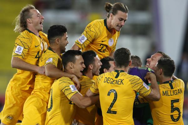 Socceroos celebrate